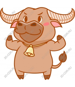  Cute cartoon Buffalo