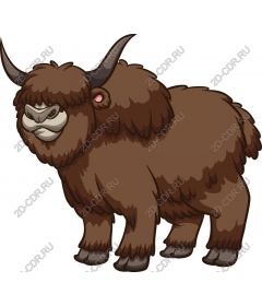  Cartoon Yak