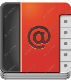 Icon of the modern address book