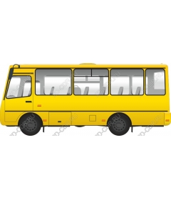  Bright yellow bus
