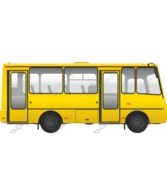  Желтый микроавтобус