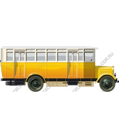  Classic vintage yellow bus