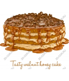  Delicious walnut honey cake
