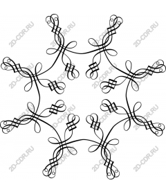  Complex symmetrical decorative