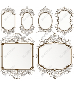  Collection of decorative frames