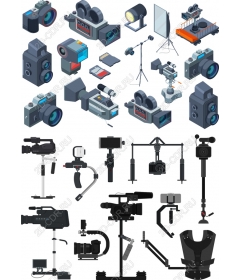 Полный комплект камеры и оборудования