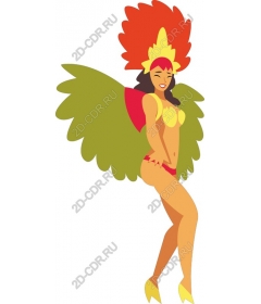  Colorful carnival dancer