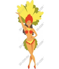  Joyful dancer carnival