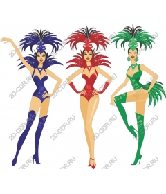Glamorous kit for carnival Showgirls