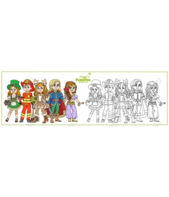 The set of characters of the carnival