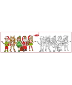  Christmas set of characters