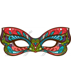  Colorful decorative mask