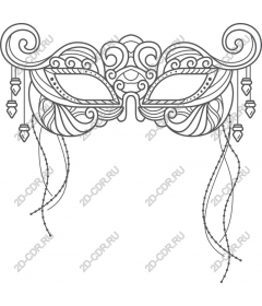  Elegant masquerade mask