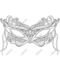  Elegant intricate masquerade mask