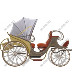 Vintage horse-drawn carriage
