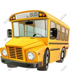 Яркий школьный автобус