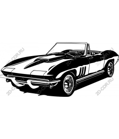 Классический спортивный автомобиль с откидным верхом