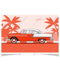  Classic retro car 1950-ies
