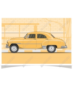  Classic yellow car