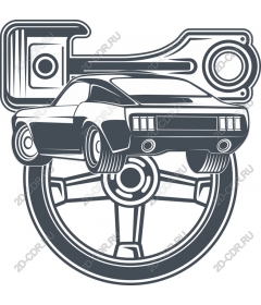 Muscle cars and motor