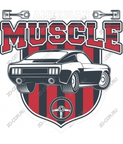Vintage muscle car