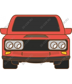 Retro Red Car