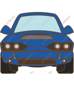  Elegant blue car