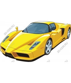 Элегантный желтый спортивный автомобиль