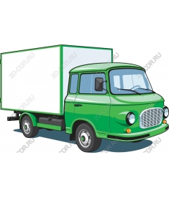  Classic green delivery truck
