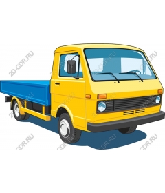  Bright yellow truck