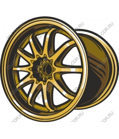 Golden wheel