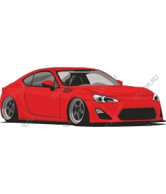 Red sports car premium