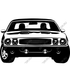 Vintage muscle car
