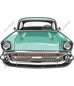  Classic turquoise vintage car