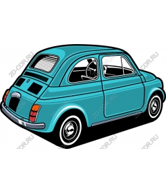  Classic turquoise vintage car