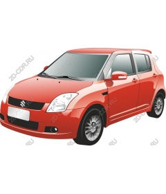 Красный автомобиль Suzuki