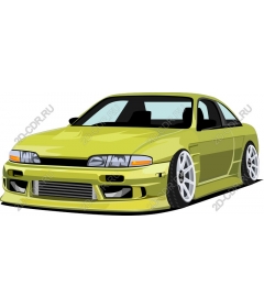  Bright yellow sports car