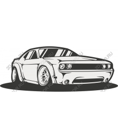 Элегантный мускулистый автомобиль