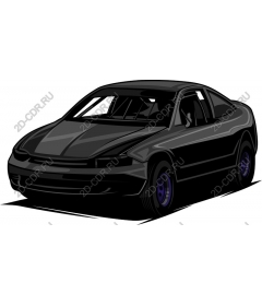 Элегантный черный спортивный автомобиль