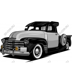  Classic black-and-white pickup