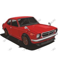  Винтажный красный автомобиль