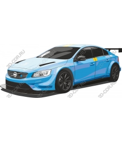  Elegant blue racing car