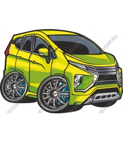  Bright lime-green car