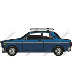  Винтажный синий автомобиль
