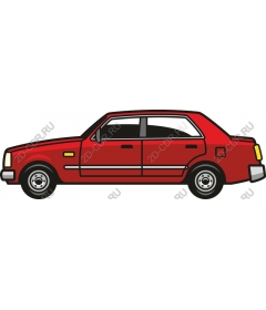  Classic red sedan