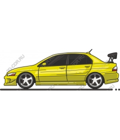 Yellow sports car