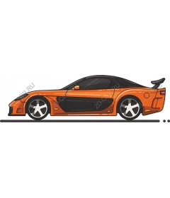  Elegant orange sports car
