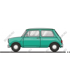 Green classic car