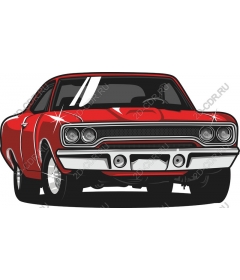 Vintage red car