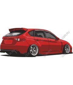  An elegant red sports car